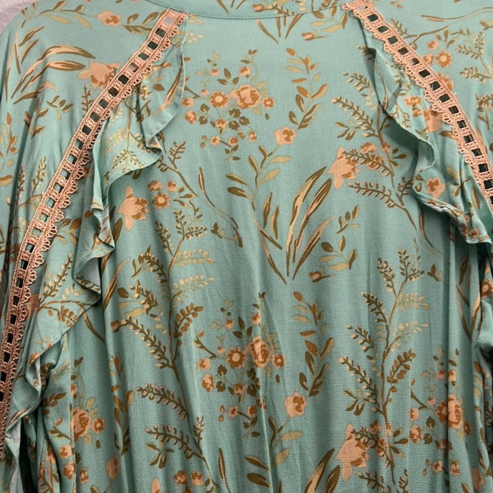 Spell Maisie play dress medium  vintage spell rare t green - Picture 6 of 10
